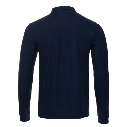 Рубашка поло мужская STAN длинный рукав хлопок/полиэстер 185, 04S