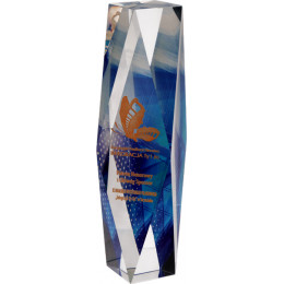 Награда хрустальная C052-22 22см (22*6*6) футляр в комплекте