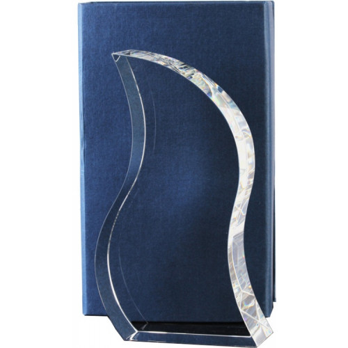 Награда хрустальная CR0025 180х100х40мм футляр в комплекте