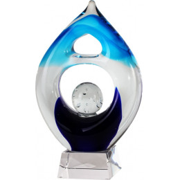 Награда хрустальная GS116C-22 22см+футляр