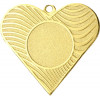 Медаль Сердце MMC36050/G (60x56) G-2мм