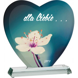 Награда стеклянная (сувенир) G031/FP 20см (18мм) футляр в комплекте