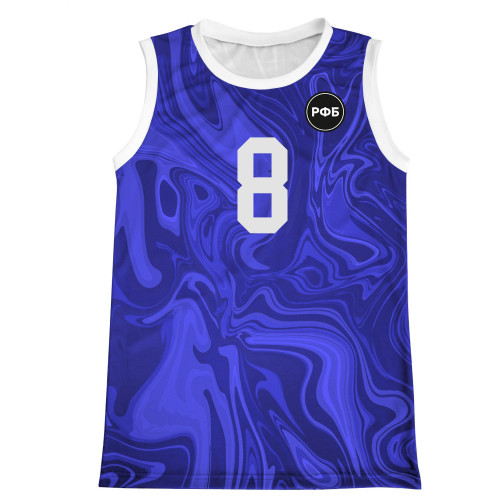 Майка баскетбольная без рукава с О-вырезом 44