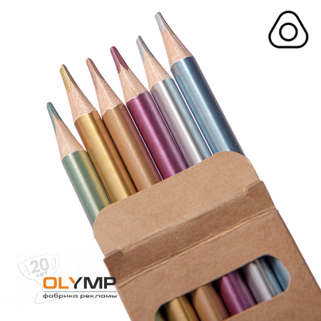 Набор цветных карандашей METALLIC                                                                                         бежевый   